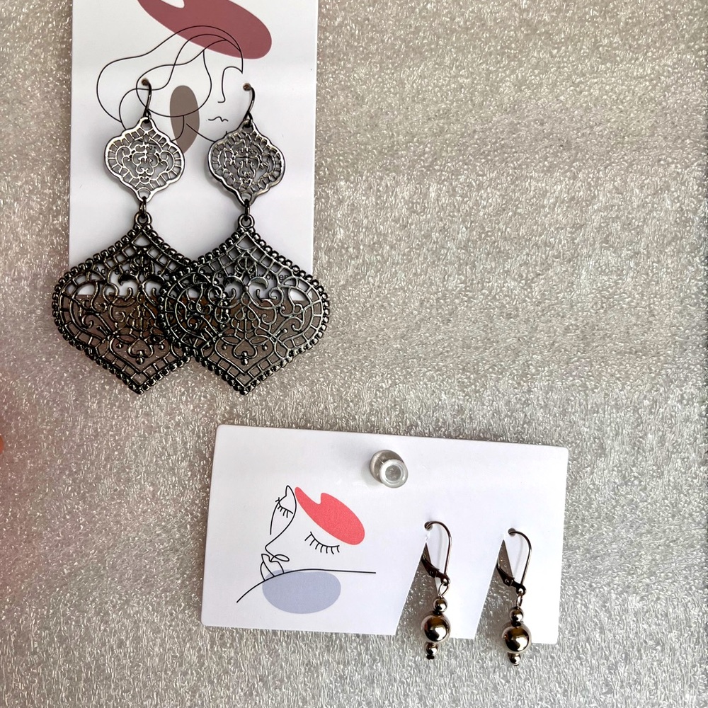 Earrings.. small earrings are sterling silver!
